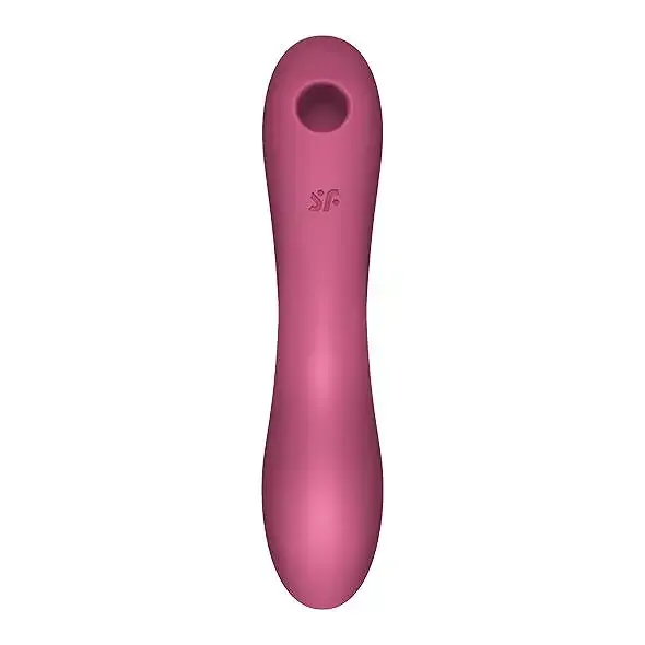 Вакуумний стимулятор із вібрацією Satisfyer Curvy Trinity 3 Red Львів - фото 3