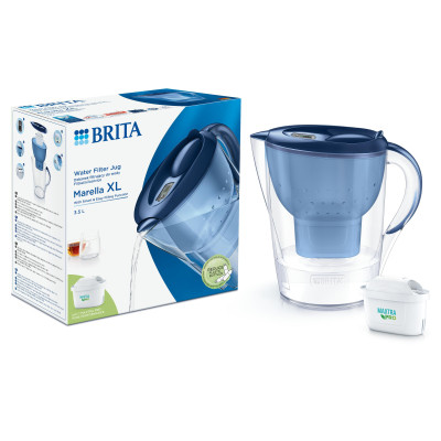 Фильтр-кувшин Brita Marella XL Memo MXPro 3.5л (2л води) з фільтр-картриджем, синій (1052780) Винница - изображение 5