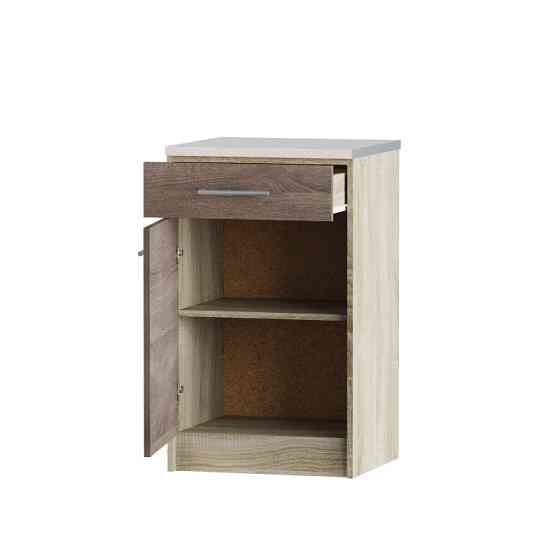 Кухонний модуль нижній з шухлядою Еверест Еко 500 дуб сонома/трюфель (без стільниці) 50х46х82 см (DTM-2895) Львів