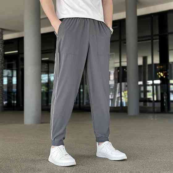 Мужские легкие джогеры из софта темно-серые Pobedov Weekend Киев