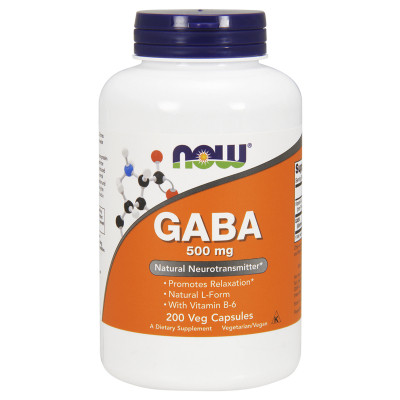 Амінокислота Now Foods GABA (гамма-аміномасляна кислота) 500мг, 200 гелевих капс (NOW-00088) Вінниця - фото 1