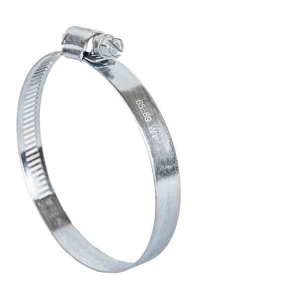 Хомут червячный оцинкованный 12.7мм D65-89мм 10шт GRAD (2511485) Киев