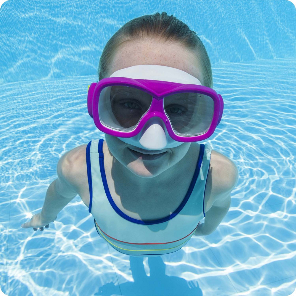 Маска для плавания Bestway 22039 розово-бирюзовая Киев - изображение 7