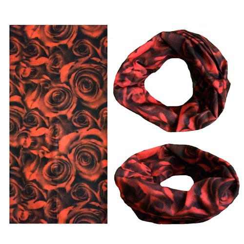 Бафф бандана-трансформер, шарф з мікрофібри, 20 троянди Вінниця - фото 1