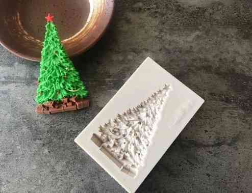 Силиконовый молд Елка 78 на 50 см серый Киев