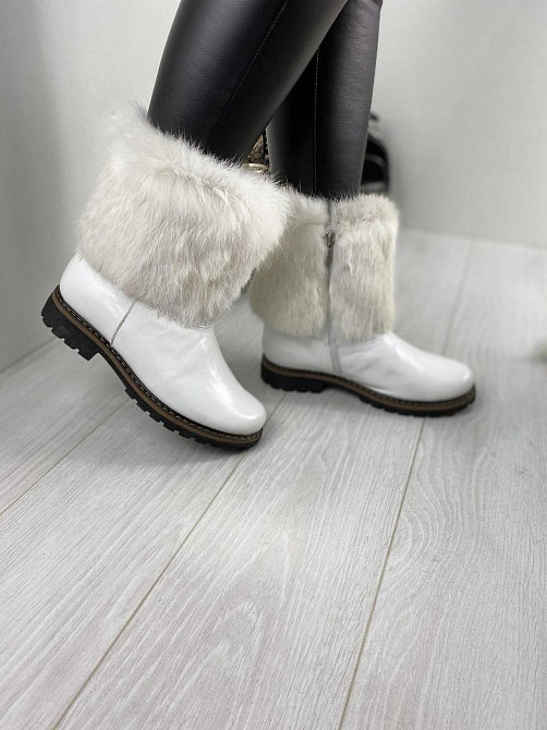 TopS Унти жіночі TopS ДК-20 білі (зима, шкіра натуральна) (1780) 37 Коломия - фото 1