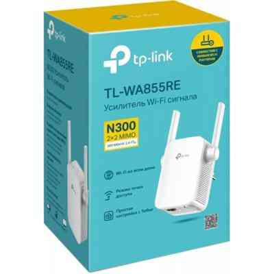 Ретранслятор TP-Link TL-WA855RE 802.11n 2.4 ГГц, N300, 1хFE LAN (TL-WA855RE) Винница