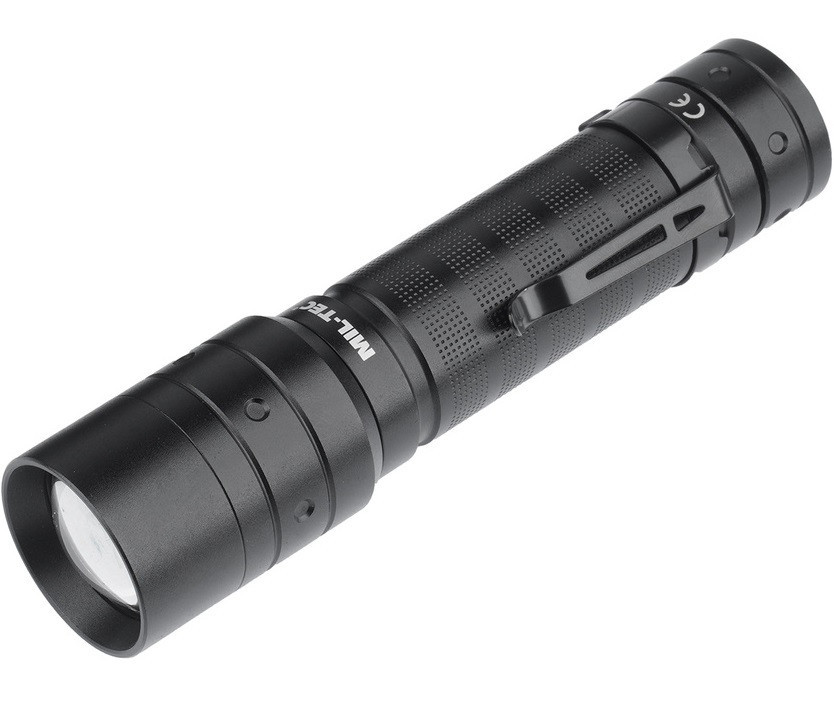 Тактичний Ліхтар 1000 люмен до 300 метрів, 4 режими роботи + чохол Mil-Tec (15153500) Акумулятор 2000 mAh Нововолинськ - фото 2