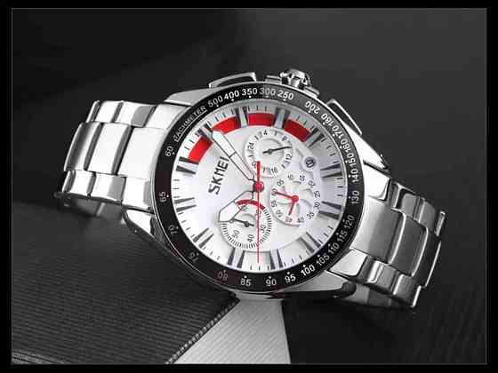 Классические наручные часы Skmei 9167 Белый циферблат Киев