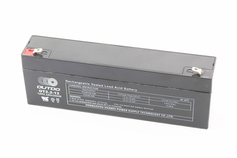 Акумулятор 12V2,2Ah OT2,2-12 кислотний (L178*W35*H61mm) для ДБЖ, іграшок та ін. Київ - фото 1