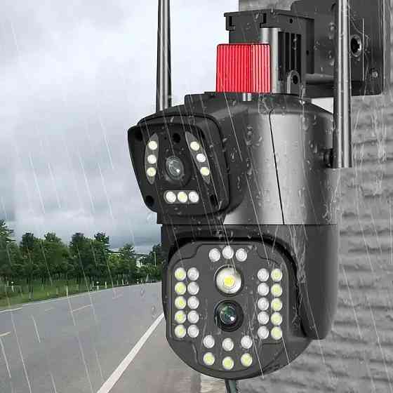 Уличная WiFi камера видеонаблюдения 8Мп,2 объектива SBR Киев