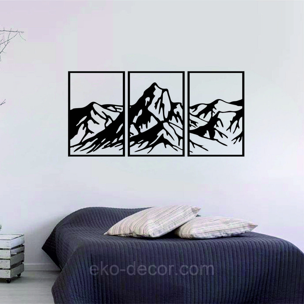 Декоративне настінне Панно «Гори», Декор на стіну Київ - фото 2