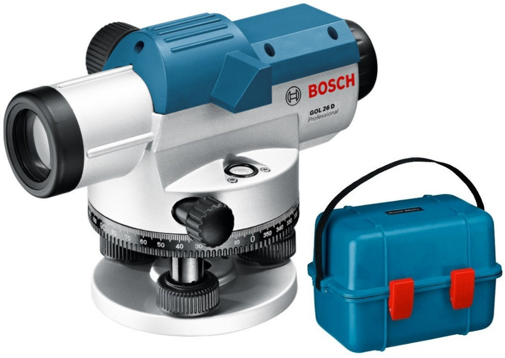 Рівень-нівелір оптичний Bosch GOL 26 D (0601068000): 360 градусів, до 100м, 26х зум Київ - фото 1