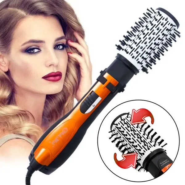 Вращающийся фен расческа с насадками Gemei GM-4828 воздушный стайлер для укладки волос Коломыя - изображение 2