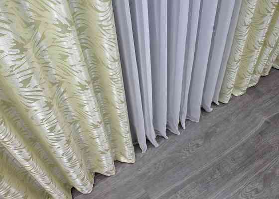 Шторная ткань жаккард 