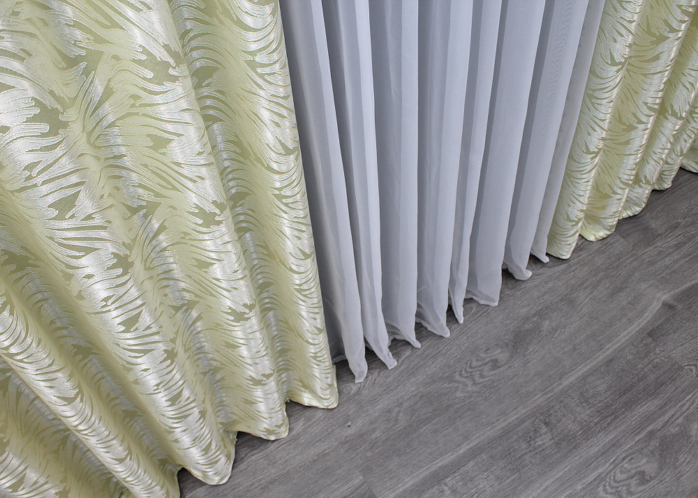 Шторная ткань жаккард 