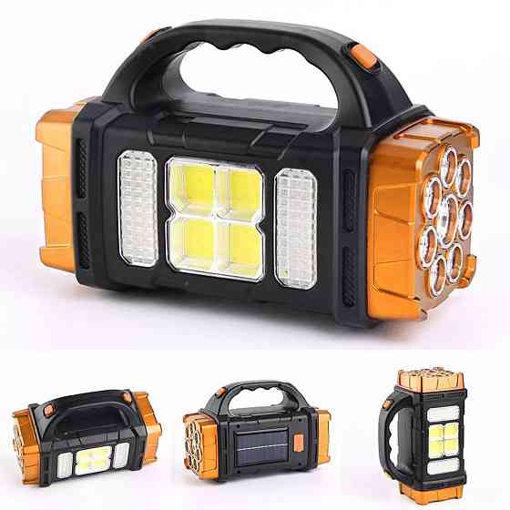 Переносний ліхтар PowerBank 2400мАг,HB-1678,Золотий / Ручний ліхтар-прожектор / Акумуляторний ліхтарик SBR Київ