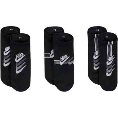 Носки Nike W NK EVERYDAY PLUS LTWT NS 3PR DH5474-903 38-42 3 пари Чорні (195244784295) Винница