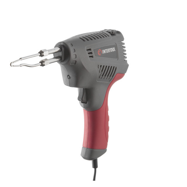 Паяльник імпульсний із трансформатором, 200 Вт, 230 В, 3 режими, комплект насадок INTERTOOL RT-2003 Київ - фото 1