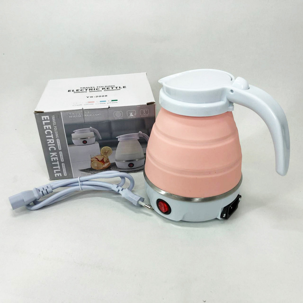 Електрочайник складаний Travel Folding 600ml. Колір: рожевий NA-54 Львів - фото 5