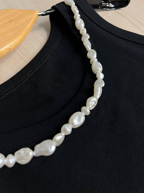 Майка жіноча A-N 26062 з перлинним намистом, чорний, one size Київ - фото 12