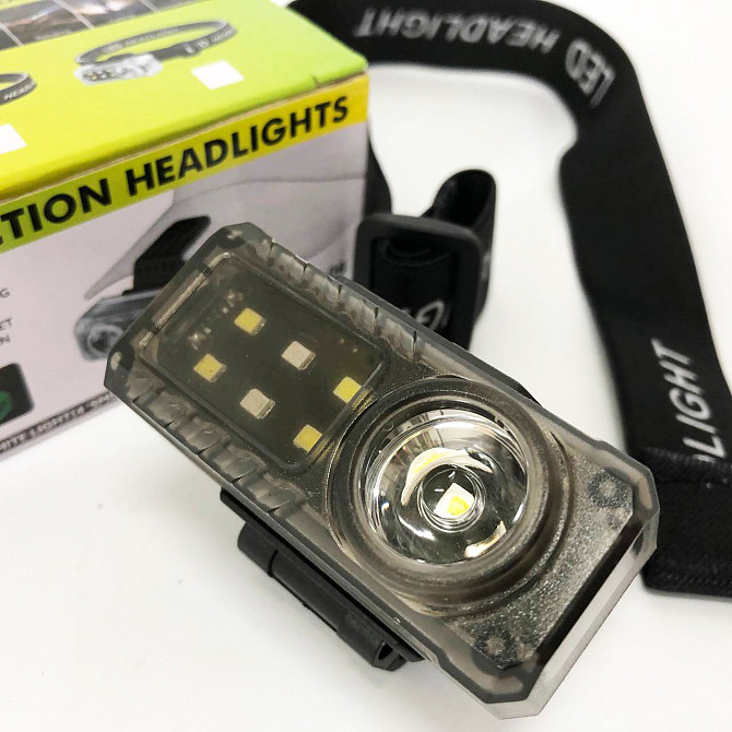 Потужний ліхтар для риболовлі YJ-A06-LED+6SMD, Ліхтар з фіксацією на голові, Ліхтарик діодний налобний MV-89 Київ - фото 2
