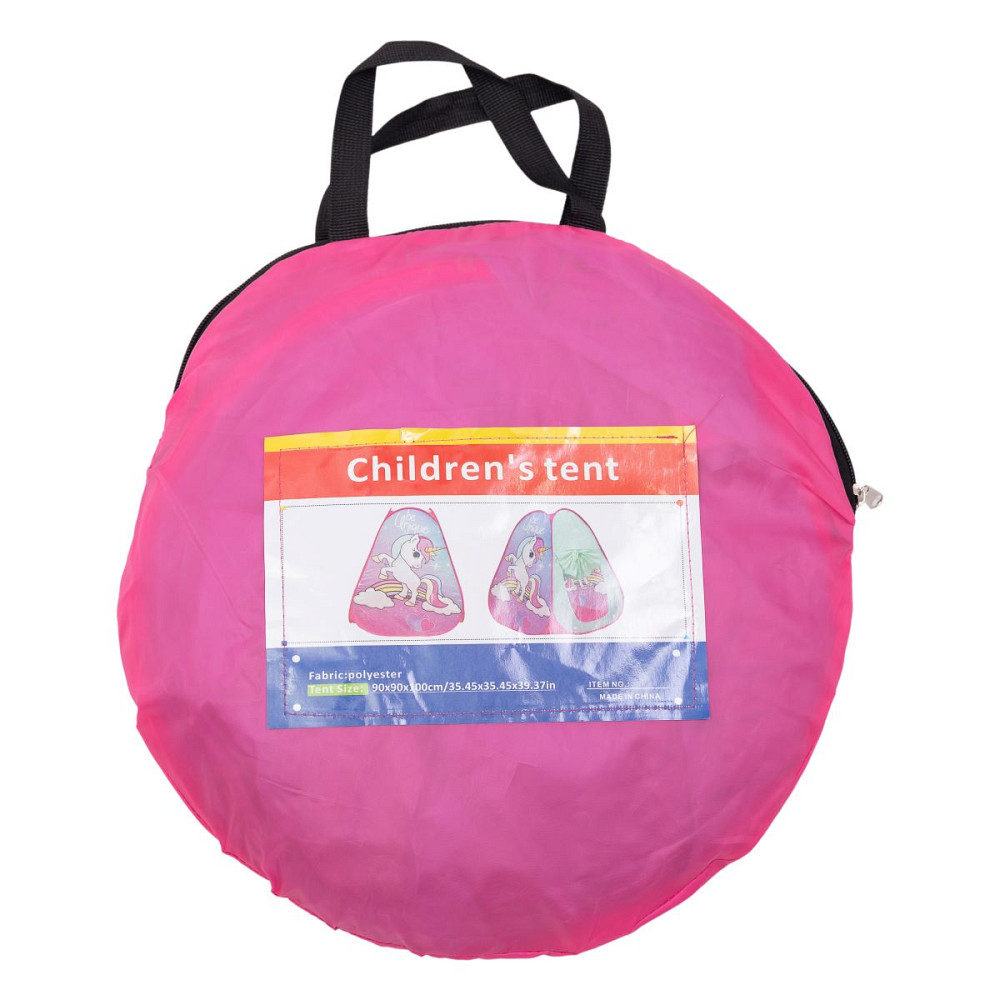 Намет дитячий 80×80×100 см ігровий намет для дівчаток вуличний з єдинорогом Рожевий HP-S-2ND Коломия - фото 4