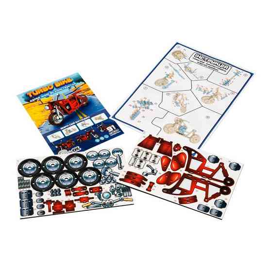 Дитячий дерев'яний 3D конструктор "Турбо байк" Puz-00961, 91 деталь Вінниця