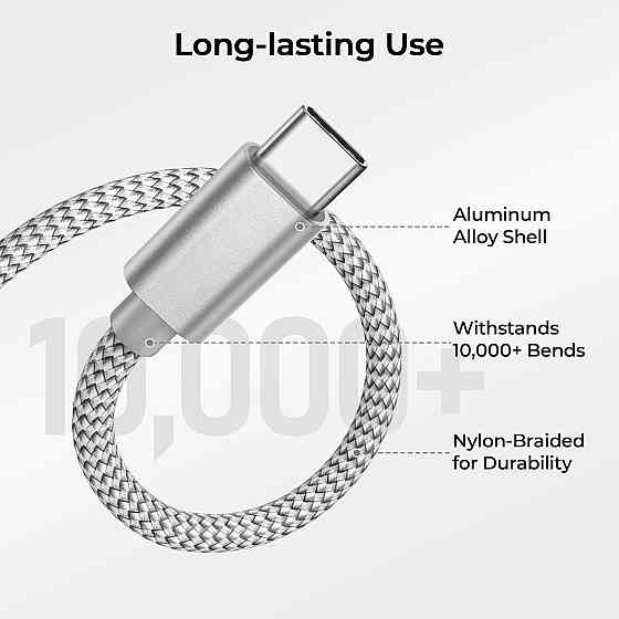 Зарядний кабель Basesailor USB - Type C 2м Луцк