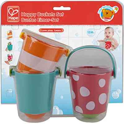 Игрушка для ванной Hape Счастливые ведерки 3 шт (E0205) Винница