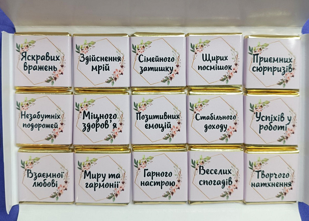 Подарочный конверт учителю с пожеланиями на 15 шоколадок Одесса - изображение 2