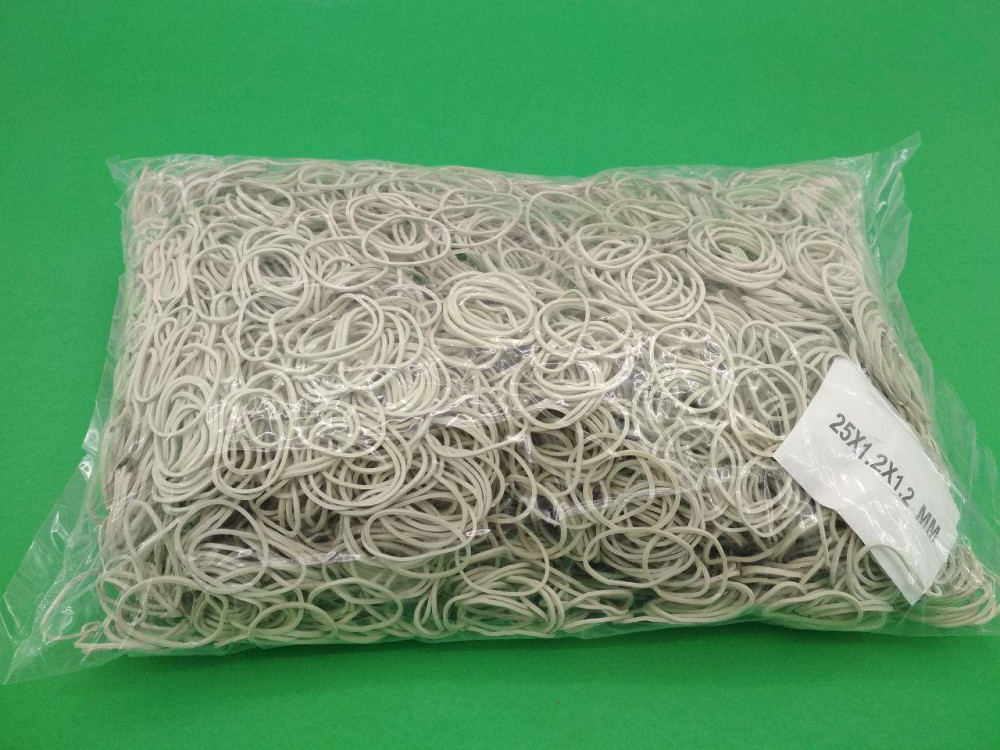 Резинки для денег канцелярские Plast №25 белые, банковские фиксирующие резинки для купюр 1.2 мм, 1 кг (1 пачка) Харьков - изображение 6