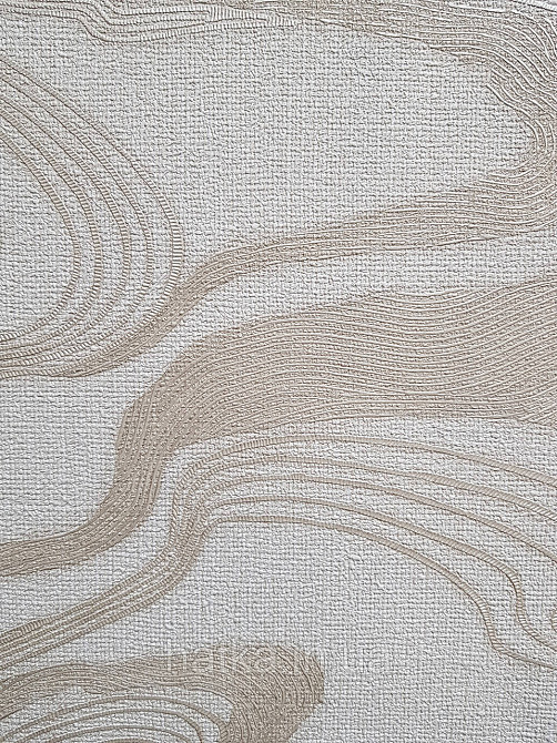 Обои виниловые на флизелине Marburg Kumano 1.06х10 абстракция волны структурные золотистые на песочном 34585 Киев - изображение 3