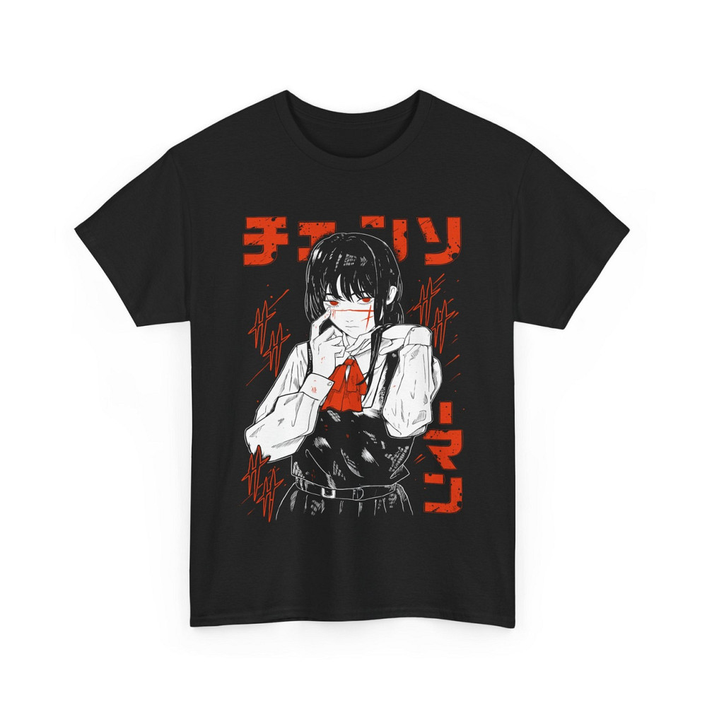 Футболка мужская аниме Человек-бензопила оверсайз (S/M/L) Черний AnimeJ0030 Днепр - изображение 4