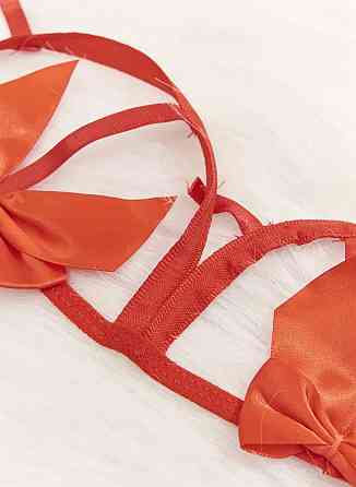 Еротичний комплект нижньої жіночої білизни S червоний Київ