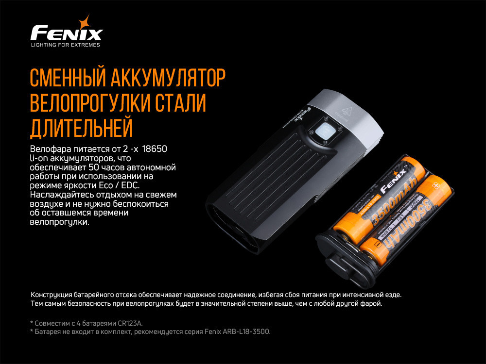 Фара передняя велосипедная Fenix BC30 V2.0 с креплением на шлем Киев - изображение 9