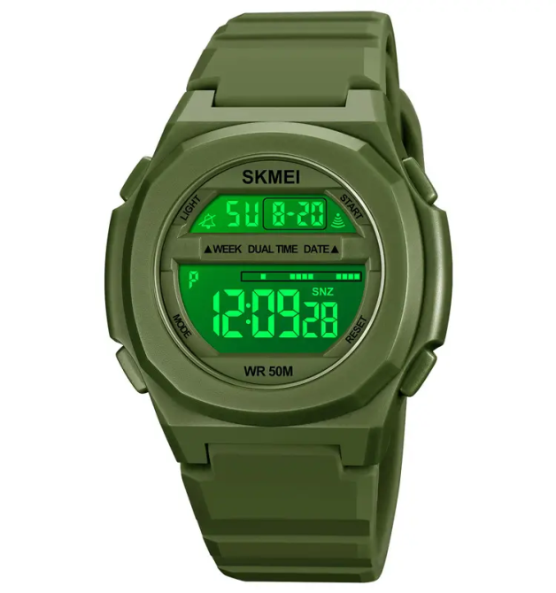 Часы мужские спортивные Skmei 1821 (Зеленые) Винница - изображение 3