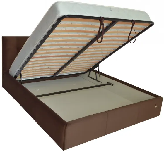 Кровать Двуспальная Chester VIP 180 х 200 см Missoni 011 С дополнительной металлической цельносварной рамой Темно-коричневый Киев