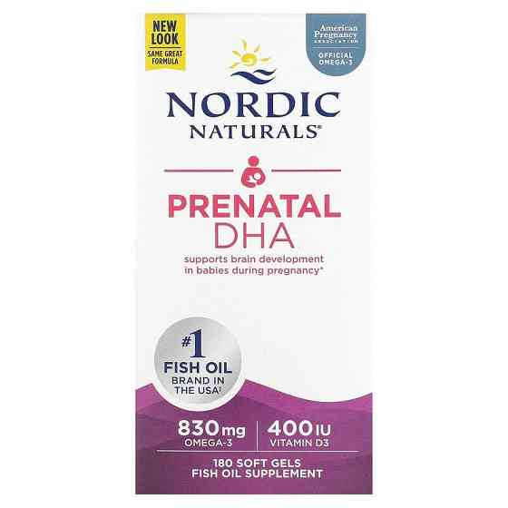 Риб'ячий жир для вагітних Nordic Naturals Prenatal DHA 500 мг 180 капсул Київ