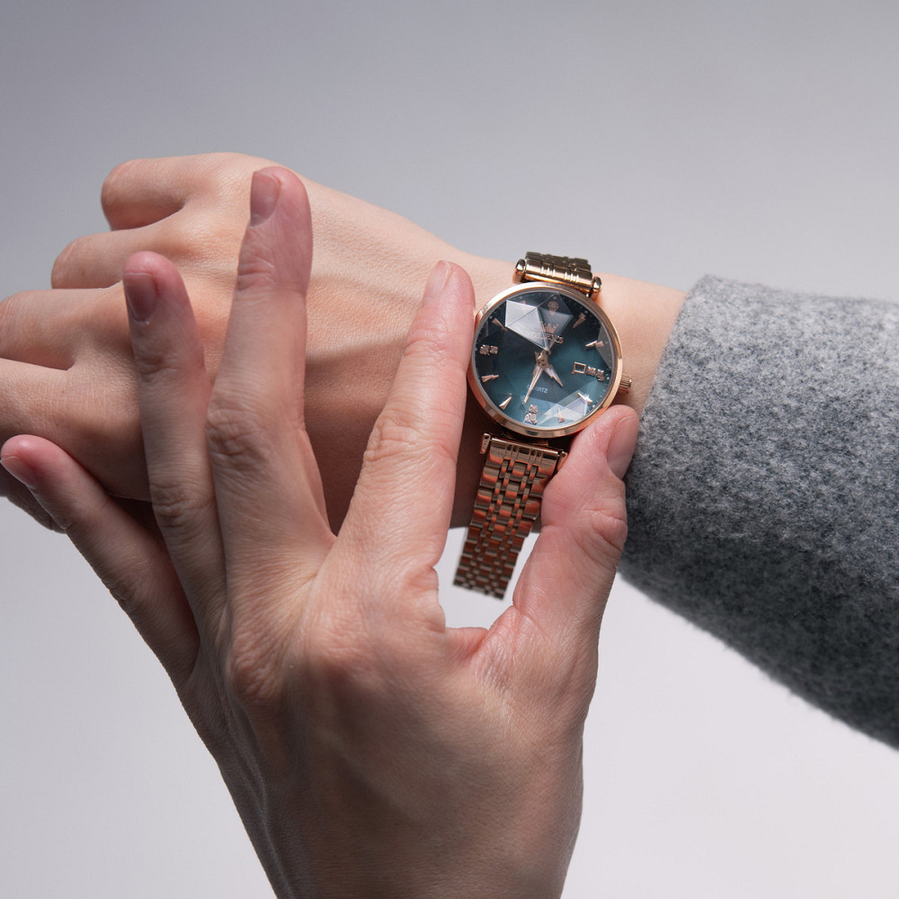 Часы женские наручные Olevs Diamond Золотистый Киев - изображение 4