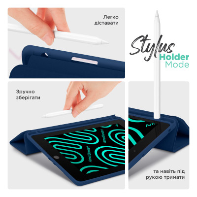 Чохол до планшета Armorstandart Smart Fold Pen Apple iPad Pro 11 (2024) Dark Blue (ARM78126) Вінниця - фото 5