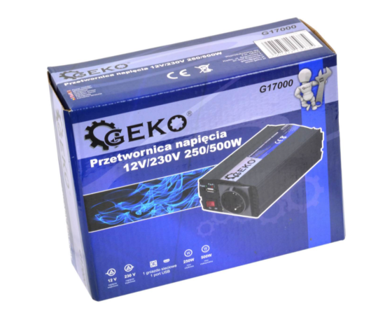 Перетворювач напруги 12 В/230 В 250/500 Вт GEKO G17000 Чернігів