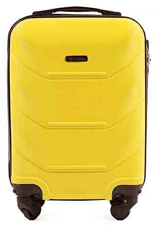 Валіза пластикова WINGS 147 мікро 51 см жовта Київ