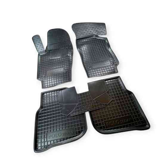 Килимки салону автомобіль Фольцваген Polo (2010-) седан, борт 2,5 см, з перемичкою Мукачево