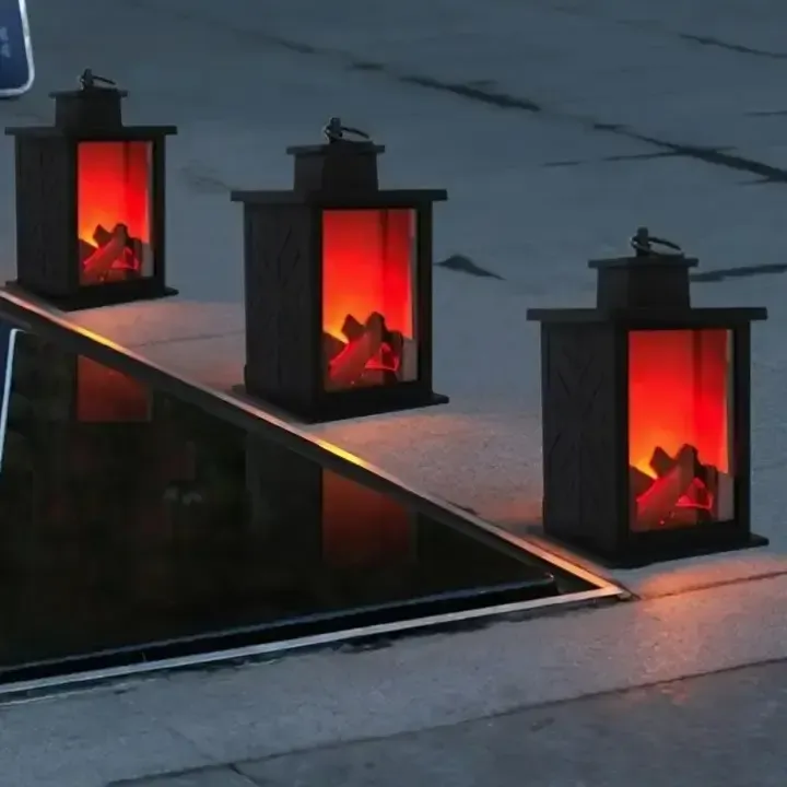 Декоративная лампа с эффектом пламени, размер 14×14×24,5 см Коломия - фото 6