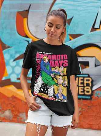 Футболка аниме Аниме Винтаге Спекиал Манга оверсайз (S/M/L) Черний AnimeJ1067 Днепр