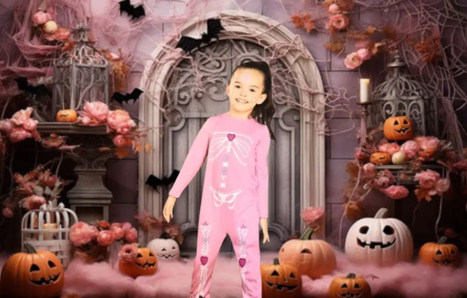 Костюм для Хелловін для дівчинки Скелет рожевий 2-4 (98-104 см) Київ - фото 1