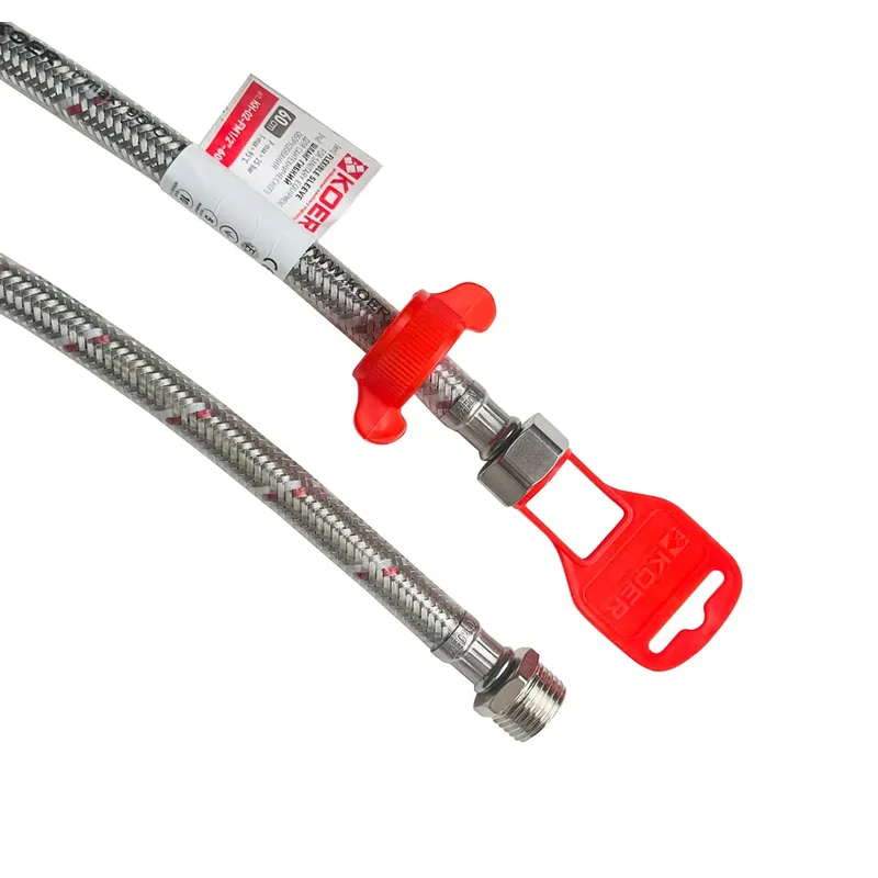 Гнучка підводка в силіконовій оболонці Koer KH-02-FM1/2"-600 (KR3524) Київ - фото 1