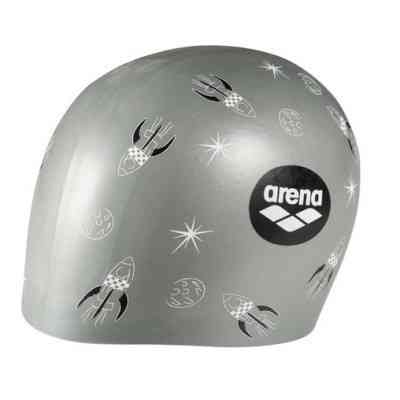 Шапка для плавания Arena Poolish Moulded 1E774-211 ракети, срібло Уні OSFM (3468336229187) Винница