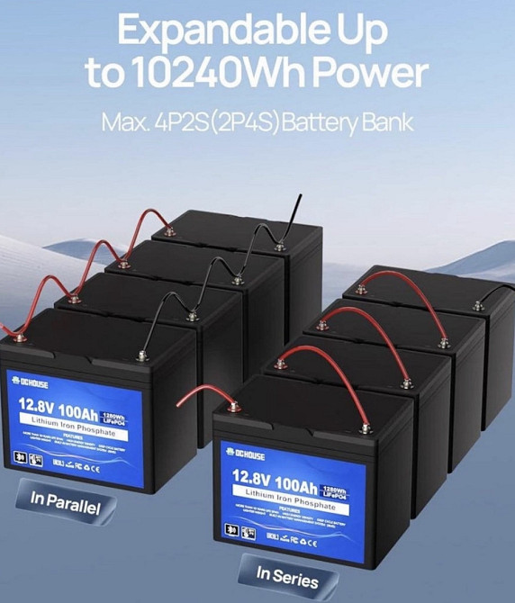 Акумулятор 100A/12 залізофосфат Bluetooth. Харків - фото 3